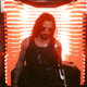 Johnny Silverhand stands in front of an AI core.